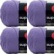 Spinrite Red Heart Super Saver Yarn Lavender Pack of 4 Skein
