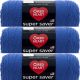 Red Heart Super Saver Yarn Royal Pack of 3 Skein