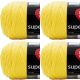 Spinrite Red Heart Super Saver Yarn Bright Yellow Pack of 4 Skein