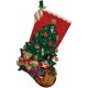 Plaid Bucilla 18 Inch Christmas Stocking Felt Applique Kit Under The Tree