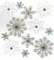 Jolees Boutique 3D Stickers Snowflakes