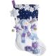 Plaid Bucilla Felt Stocking Applique Kit 18 inches Long Frosty Night