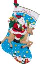 Plaid Bucilla Seasonal Felt Stocking Kits Reindeer Santa