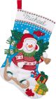 Plaid Bucilla Seasonal Felt Stocking Kits Nordic Snowman