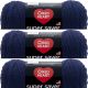 Spinrite Red Heart Super Saver Yarn Soft Navy Pack of 3 Skein