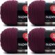 Spinrite Red Heart Super Saver Yarn Claret Pack of 4 Skein