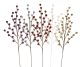 Christmas Floral Berry Spray Glittered Red