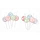 Ornament Lollipop Sugared Opaque Pastels 4 Inches
