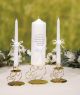 Unity Candle Set With Verse Pearl Finish