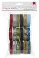 Christmas Ribbon Value Pack Christmas Glitter 18 Spools