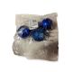 Christmas Floral Blue And Silver Christmas Ornament Pick Wave 3 Tips