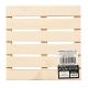 Plaid Enterprises Inc. Plaid Craft Surfaces Unpainted Wood Shape Square Pallet