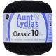 Spinrite Aunt Lydia s Classic Crochet Thread Size 10 Black 1 Pack of 15 Piece