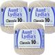 Spinrite Aunt Lydia's Classic Crochet Thread Size 10 Ecru 1 Pack of 3 Piece