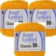 Aunt Lydia's Classic Crochet Thread Size 10 Goldenrod 1 Pack of 3 Piece