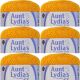 Spinrite Aunt Lydia's Classic Crochet Thread Size 10 Goldenrod 1 Pack of 6 Piece