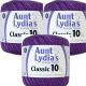 Spinrite Aunt Lydia's Classic Crochet Thread Size 10 Purple 1 Pack of 3 Piece