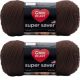 Spinrite Red Heart Super Saver Yarn Coffee Pack of 2 Skein