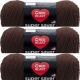 Spinrite Red Heart Super Saver Yarn Coffee Pack of 3 Skein