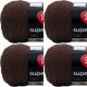 Spinrite Red Heart Super Saver Yarn Coffee Pack of 4 Skein
