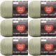 Spinrite Red Heart Super Saver Yarn Frosty Green Pack of 6 Skein
