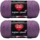 Spinrite Red Heart Super Saver Yarn Medium Purple Pack of 2 Skein