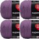 Spinrite Red Heart Super Saver Yarn Medium Purple Pack of 4 Skein