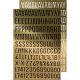 Advantus Tim Holtz Idea ology Collection Metallic Stickers Alpha Gold