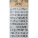 Advantus Tim Holtz Idea ology Collection Metallic Stickers Alpha Silver