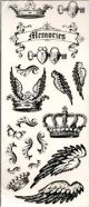 Me And My Big Ideas Black Memories Crown And Wings Stickers
