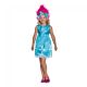 Poppy Classic With Headband Trolls Girl Costume Blue Medium 7 8 
