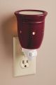 Ceramic Plug In Wax Melter Burgundy