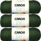 Spinrite Caron Simply Soft Solids Yarn Dark Sage Pack of 3 Skein