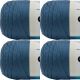 Spinrite Caron Simply Soft Solids Yarn Country Blue Pack of 4 Skein