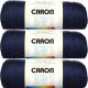 Spinrite Caron Simply Soft Solids Yarn Dark Country Blue Pack of 3 Skein