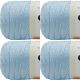 Spinrite Caron Simply Soft Solids Yarn Soft Blue Pack of 4 Skein