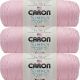 Spinrite Caron Simply Soft Solids Yarn Soft Pink Pack of 3 Skein
