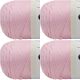 Spinrite Caron Simply Soft Solids Yarn Soft Pink Pack of 4 Skein