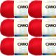 Spinrite Caron Simply Soft Solids Yarn Red Pack of 6 Skein
