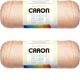 Spinrite Caron Simply Soft Solids Yarn Light Country Peach Pack of 2 Skein