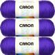 Spinrite Caron Simply Soft Solids Yarn Iris Pack of 3 Skein