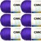Spinrite Caron Simply Soft Solids Yarn Iris Pack of 6 Skein
