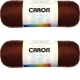 Caron Simply Soft Solids Yarn Chocolate Pack of 2 Skeins