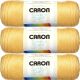 Spinrite Caron Simply Soft Solids Yarn Sunshine Pack of 3 Skein