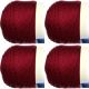 Spinrite Caron Simply Soft Solids Yarn Burgundy Pack of 4 Skein