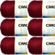 Spinrite Caron Simply Soft Solids Yarn Burgundy Pack of 6 Skein