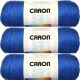 Spinrite Caron Simply Soft Solids Yarn Royal Blue Pack of 3 Skein