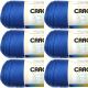 Spinrite Caron Simply Soft Solids Yarn Royal Blue Pack of 6 Skein