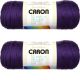 Spinrite Caron Simply Soft Solids Yarn Purple Pack of 2 Skein