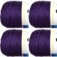 Spinrite Caron Simply Soft Solids Yarn Purple Pack of 4 Skein